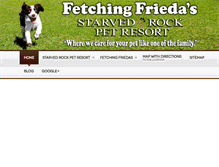 Tablet Screenshot of fetchingfriedasdoggiedayspa.com